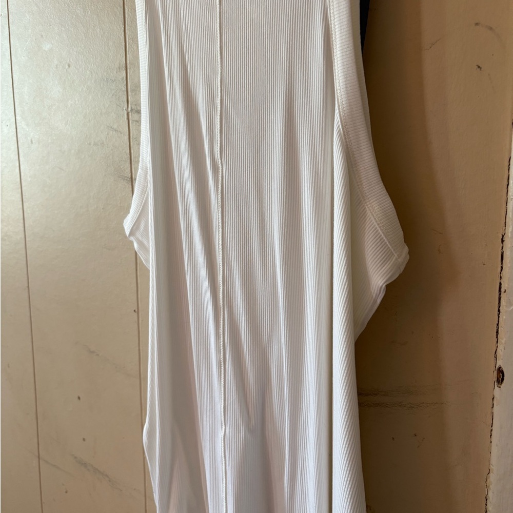 Penningtons Cream Ribbed Tank Top - Picture 3 of 3